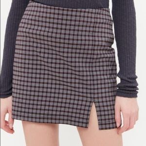 Urban Outfitters plaid mini skirt